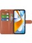 Xiaomi Için Poco C40 4g Anti-Çizelge Litchi Doku Pu Pu Deri Tam Koruma Kılıfı Flip Stand Cüzdan Telefon Kapak-Kahverengi (Yurt Dışından) 3
