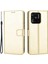 Manyetik Kapatma Cüzdan Xiaomi Için Telefon Kılıfı Redmi 10C Pu Deri Folio Flip Cover Çılgın At Doku Doku Kabuğu Strap-Gold (Yurt Dışından) 1