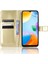Manyetik Kapatma Cüzdan Xiaomi Için Telefon Kılıfı Redmi 10C Pu Deri Folio Flip Cover Çılgın At Doku Doku Kabuğu Strap-Gold (Yurt Dışından) 3