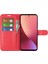Xiaomi Için 12 Lite Litchi Doku Telefon Kılıfı Pu Deri+Tpu Ayarlanabilir Stand Cüzdan Koruyucu Telefon Kapak-Kırmızı (Yurt Dışından) 3