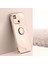 Xiaomi Redmi Için Xinli 10C 4g Telefon Kılıfı Elektrokaplatma Altın Kenar Yüzük Tutucu Kickstand Tpu Telefon Kapak Pembe (Yurt Dışından) 5