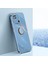 Xiaomi Redmi Için Xinli 10C 4g Telefon Kılıfı Elektrokaplama Altın Kenar Yüzük Tutucu Kickstand Tpu Telefon Kapak-Blue (Yurt Dışından) 5