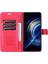 Xiaomi Için Redmi K50 PRO/K50 Cüzdan Telefon Kılıfı Dokulu Pu Deri Folyo Flip Kitap Kapağı Tpu Şok Geçirmez Stand Kasa-Kırmızı (Yurt Dışından) 2