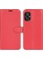 Xiaomi Için Poco M5 Için 4g Folio Flip Telefon Kılıfı Litchi Doku Pu Deri Damla Koruyucu Koruyucu Kapak Cüzdan Stand-Red (Yurt Dışından) 1
