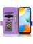 Xiaomi Redmi 10C 4g Için Telefon Kasası, Cüzdan Stand Pu Deri Kapak Üçgen Deseni Strap-Purple ile Baskılı Flip Shell (Yurt Dışından) 3