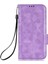 Xiaomi Redmi 10C 4g Için Telefon Kasası, Cüzdan Stand Pu Deri Kapak Üçgen Deseni Strap-Purple ile Baskılı Flip Shell (Yurt Dışından) 5