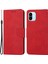 Xiaomi Için Redmi A1 4g/a2 4g Şok Geçirmez Düz Renkli Pu Deri Manyetik Telefon Kılıfı Stand Flip Cüzdan Kapağı Strap-Red ile (Yurt Dışından) 1