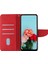 Xiaomi Için Redmi A1 4g/a2 4g Şok Geçirmez Düz Renkli Pu Deri Manyetik Telefon Kılıfı Stand Flip Cüzdan Kapağı Strap-Red ile (Yurt Dışından) 2