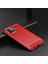 Xiaomi Için Redmi A1 4g/a2 4g Çizeltilmiş Fırçalanmış Yüzey Telefon Kılıfı Karbon Fiber Doku Yumuşak Tpu Arka Kapak Kırmızısı (Yurt Dışından) 5