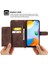 Xiaomi Redmi 10C 4g Anti-Fall Anti-Fone Kılıfı Baskılı Çiçekler Pu Deri Deri Touch Stand Flip Cüzdan Kapağı Bilek Kayışı ve Omuz Kayış-Kahverengi (Yurt Dışından) 5