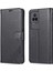 Xiaomi Için Redmi K50 PRO/K50 Cüzdan Telefon Kılıfı Dokulu Pu Deri Folyo Flip Kitap Kapağı Tpu Şok Geçirmez Stand Case-Black (Yurt Dışından) 1