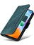 Xiaomi Için Redmi 10C 4g/redmi 10 (Hindistan) 4g Katlanabilir Stand Pu Deri Deri Şok Geçirmez Kılıf Strap-Yeşili ile Dikiş Hattı Telefon Cüzdan Kapağı (Yurt Dışından) 5