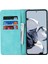 Xiaomi 12T 5G/12T Pro 5g/redmi K50 Ultra Pu Deri Telefon Kılıfı Stand Iki Renk Ekleme Cüzdan Kapak Işık Mavi+Koyu Mavi (Yurt Dışından) 2