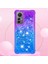 Xiaomi Için Yb Quicksand 12 Lite 5g Yumuşak Tpu Arka Kapak Anti-Damla Gradyan ve Akan Sıvı Dekor Kabuk-Mor/gök Mavisi (Yurt Dışından) 2
