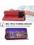 Xiaomi Poco X4 Pro 5g Için Baskılı Rhombus Desen Telefon Stand Buzağı Dokusu Pu Deri Deri Cüzdan Strap-Red ile Manyetik Kapak Kapağı (Yurt Dışından) 5