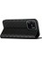 Xiaomi Redmi Için 10C Rhombus Desen Telefon Flip Deri Cüzdan Kılıfı Litchi Doku Doku Giyim Dayanıklı Kapak Stand-Black (Yurt Dışından) 5