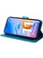 Xiaomi Redmi Için 11 Prime 4g Ayçiçeği Basılı Pu Deri Kılıf Stand Stand Cüzdan Flip Manyetik Koruyucu Kapak El Strap-Blue (Yurt Dışından) 3