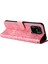 Xiaomi Için Redmi 10C 4g/redmi 10 (Hindistan) 4g Ayçiçeği Baskılı Folio Foli Folo Flow Pu Deri Deri Stand Anti-Fall Manyetik Toka Telefon Kapağı Strap-Pink ile (Yurt Dışından) 3