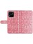 Xiaomi Için Redmi 10C 4g/redmi 10 (Hindistan) 4g Ayçiçeği Baskılı Folio Foli Folo Flow Pu Deri Deri Stand Anti-Fall Manyetik Toka Telefon Kapağı Strap-Pink ile (Yurt Dışından) 5