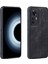 Xiaomi 12T 5g/redmi K50 Ultra 5g Anti-Slatch Anti-Clatf Cep Telefonu Kapak Kabuğu Baskılı Pu Desen Pu Deri+Tpu Telefon Kılıfı Black (Yurt Dışından) 1