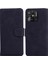 Xiaomi Redmi 10C Için Düz Renk Telefon Kılıfı, Pu Deri Stand Cüzdan Kapağı Tpu Iç Telefon Kabuk Black (Yurt Dışından) 1