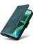 Xiaomi Redmi Için Not 11E 5g/10 5g/10 Prime+ 5g Baskılı Dikiş Hattı Pu Deri Deri Telefon Bırakma Kılıfı Koruma Flip Stand Cüzdan Kapağı Strap-Yeşili (Yurt Dışından) 5