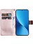 Xiaomi Için 12 Lite 5g 5g Düz Renkli Pu Deri Kılıf Tamamen Sarılmış Telefon Stand Cüzdan Kapağı Strap-Rose Altın (Yurt Dışından) 3