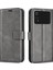 Xiaomi Için Poco M4 Pro 4g Manyetik Kıta Dokulu Pu Deri Kılıf Cüzdan Stand Flip Telefon Kapağı-Grey (Yurt Dışından) 1