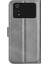 Xiaomi Için Poco M4 Pro 4g Manyetik Kıta Dokulu Pu Deri Kılıf Cüzdan Stand Flip Telefon Kapağı-Grey (Yurt Dışından) 3