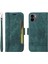 Xiaomi Için Redmi A1 4g/a2 4g Pu Deri Deri Anti-Fall Telefon Kılıf Cüzdan Stand Baskılı Dikiş Hattı Koruyucu Cep Telefonu Kapak Yeşil (Yurt Dışından) 1
