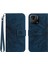 Xiaomi Redmi 10A Için Koruyucu Cep Telefonu Kapağı, HT04 Cilt Dokunma Basılı Baskısı Ayçiçeği Flip Cüzdan Telefon Kılıfı El Strap-Dark Mavi ile (Yurt Dışından) 1