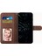 Xiaomi Redmi Için Not 11E 5g/10 5g/10 Prime+ 5g Dikiş Tasarım Cüzdan Telefon Kapağı Tpu Iç Mekan Koru Pu Deri Folio Flip Stand Case Strap-Brown (Yurt Dışından) 3