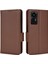 Litchi Doku Telefon Kapağı Xiaomi 12 Lite 5g, Cüzdan Standı Pu Deri Yan Manyetik Koşu Kılıf Kahverengi (Yurt Dışından) 1