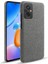Xiaomi Redmi Için 11 Prime 4g Şok-Absorpsiyon Cep Telefon Kılıfı Kabuk Düz Renk Sert Pc+Bez Telefon Kapak-Grey (Yurt Dışından) 1
