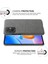 Xiaomi Redmi Için 11 Prime 4g Şok-Absorpsiyon Cep Telefon Kılıfı Kabuk Düz Renk Sert Pc+Bez Telefon Kapak-Grey (Yurt Dışından) 5