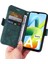 Xiaomi Için Redmi A1 4g/a2 4g Pu Deri Deri Anti-Fall Telefon Kılıf Cüzdan Stand Baskılı Dikiş Hattı Koruyucu Cep Telefonu Kapak Yeşil (Yurt Dışından) 5