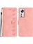 Xiaomi 12 Lite 5g Baskılı Kelebek Telefon Kılıfı Deri Cüzdan Flip Stand Telefon Kabuk-Pembe (Yurt Dışından) 1