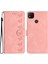 Xiaomi Için Redmi 10A Baskılı Kelebek Telefon Kılıfı Deri Deri Cüzdan Flip Stand Telefon Kapak Pembe (Yurt Dışından) 1