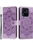 Xiaomi Redmi 10C 4g Pu Deri Cüzdan Stand Kılıfı Mandala Çiçek Telefonu Kapak Morası (Yurt Dışından) 1