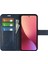 Xiaomi Için 12 Lite Dokulu Pu Deri Kapak Stand Fonksiyon Manyetik Kapanma Kitap Tarzı Flip Cüzdan Case-Blue (Yurt Dışından) 3