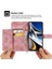 Xiaomi Poco Poco X4 Pro 5g Için Pu Deri Flip Telefon Kılıfı, Baskılı Çiçekler Çoklu Kart Yuvası Cilt Tahtası Anti-Drop Akıllı Telefon Kapak Stand Straps-Pink ile (Yurt Dışından) 5