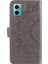 Xiaomi Için Redmi Note 11E 5g/redmi 10 5g/redmi 10 Prime+ 5g Çarpışma Karşıtı Cüzdan Stand Tasarımı Baskılı Mandala Çiçek Pu Deri Telefon Flip Cover Telefon Kılıfı Grey (Yurt Dışından) 5