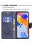 Bf Baskı Desen Kelebekleri Xiaomi Redmi Için Baskı Telefon Kılıfı 10C Şok Geçirmez Cüzdan Strap-Dark Mavi ile Telefon Deri Kapağı (Yurt Dışından) 3
