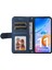 Xiaomi Redmi Için 11 Prime 4g Pu Deri Deri Flip Cüzdan Telefon Kılıfı Stand Özellik Ağaç Desen Metal Düğmesi Dekor Çizgileri Baskılı Strap-Mavi ile Cilt Touch Kapağı (Yurt Dışından) 2