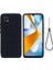 Xiaomi Poco C40 4g Için Sıvı Silikon Telefon Kılıfı, Yumuşak Fiber Astar Strap-Black ile Yumuşak Fiber Astar Anti-Solma Telefon Kapağı (Yurt Dışından) 1