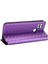 Xiaomi Için Poco C40 4g Pu Deri Stand Cüzdan Otomatik Kapatma Manyetik Telefon Kılıfı Baskılı Rhombus Desen Folio Flip Cover-Purple (Yurt Dışından) 5