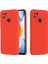 Xiaomi Poco C40 4g Için Sıvı Silikon Telefon Kılıfı, Yumuşak Fiber Astar Strap-Red ile Yumuşak Fiber Astar Anti-Solma Telefon Kapağı (Yurt Dışından) 2