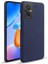 Xiaomi Redmi Için 11 Prime 4g Şok-Absorpsiyon Cep Telefon Kılıfı Kabuk Düz Renk Sert Pc+Bez Telefon Kapak Mavisi (Yurt Dışından) 1