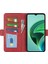 Xiaomi Için Redmi Note 11E 5g/redmi 10 5g/redmi 10 Prime+ 5g Dokulu Pu Deri+ Tpu Çift Koruma Telefon Kılıfı Şok Geçirmez Stand Cüzdan Tasarım Telefon Kabuğu-Kırmızı (Yurt Dışından) 3