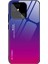 Xiaomi Redmi Için 10C Cep Telefonu Koruma Gradyan Renk Temsilli Cam Geri+Yumuşak Tpu Kenar Kılıf Mavisi/gül (Yurt Dışından) 1